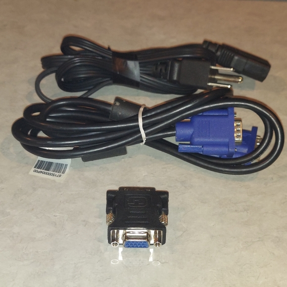 COMPAQ 19" LCD COLOR COMPUTER MONITOR MODEL WF-1907 W/ POWER CORD MONITOR CABLE - Picture 9 of 12